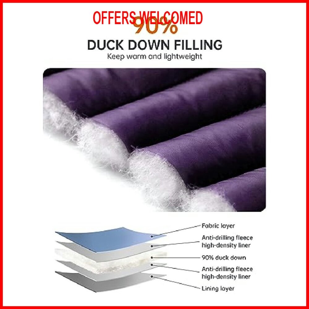 Women's Lightweight Packable Down Puffer Jacket H… - image 5